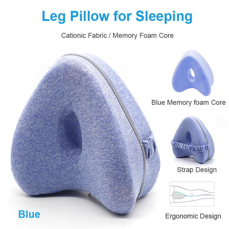 Heart Shaped Memory Foam Knee Pillow for Hip Pain Sciatica