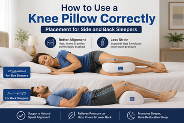 How to Use a Knee Pillow Correctly: Placement for Side and Back Sleepers