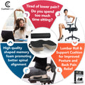 Ergonomic Seat Cushion & Lumbar Roll