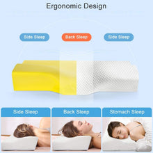 Load image into Gallery viewer, Contoured Orthopedic Memory Foam Pillow for Neck Pain