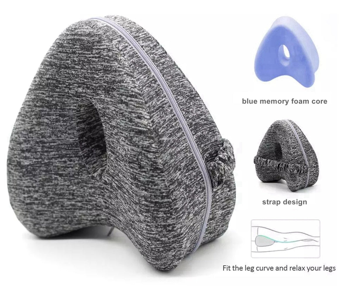 Heart Shaped Memory Foam Knee Pillow for Hip Pain Sciatica