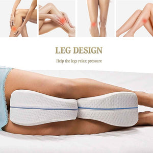 Cooling Memory Foam Leg Pillow for Back, Hip & Knee Support
